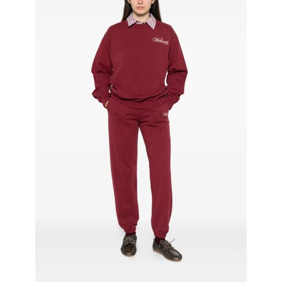 26SS 스포티앤리치 트레이닝/조거 팬츠 PA03662083RE MERLO RED - SPORTY & RICH