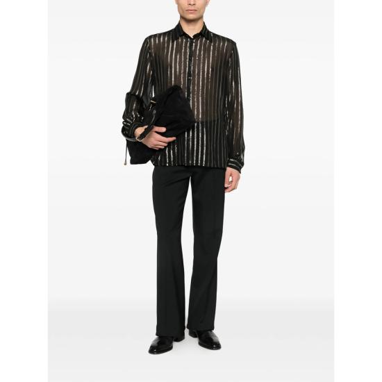 26SS 발렌티노 가라바니 긴팔 셔츠 8V3ABS20B9H N06 BLACK SILVER - VALENTINO GARAVANI