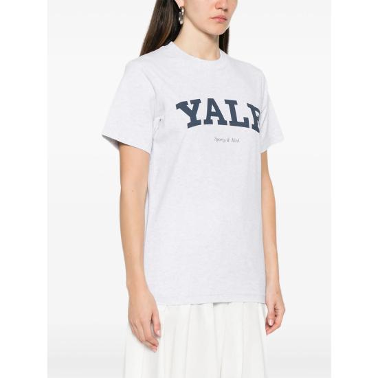 26SS 스포티앤리치 반팔 티셔츠 TO043611678GY HEGRE GREY - SPORTY & RICH