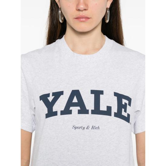 26SS 스포티앤리치 반팔 티셔츠 TO043611678GY HEGRE GREY - SPORTY & RICH