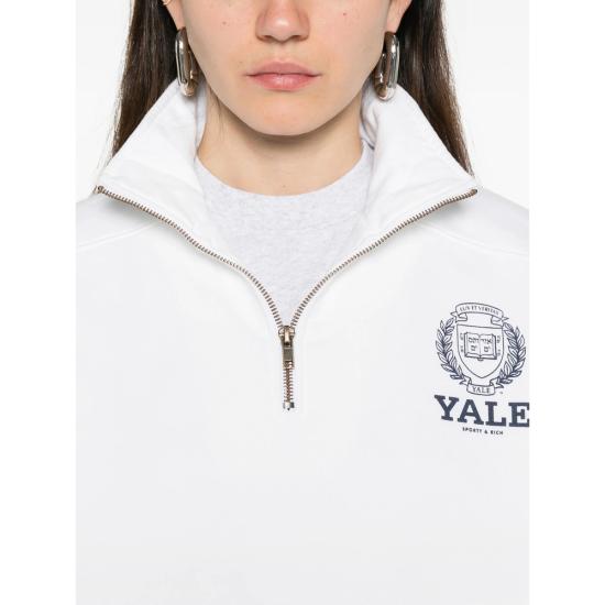 26SS 스포티앤리치 긴팔 티셔츠 ST081611677WH WHITE - SPORTY & RICH