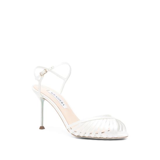26SS 아쿠아주라 슈즈 HDMMIDBR SAT FFF WHITE - AQUAZZURA