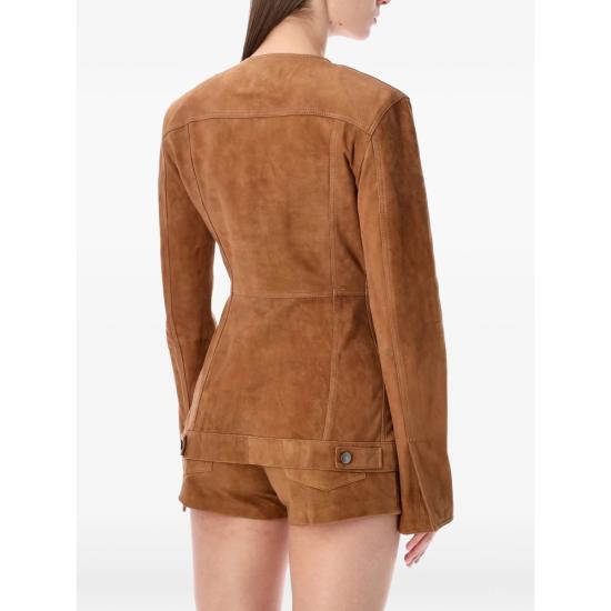 26SS 하이쿠레 가죽 자켓 HEW09117 PL005TP C0039 BROWN - HAIKURE