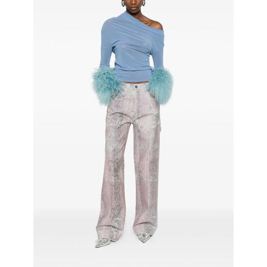 26SS 하이쿠레 데님 팬츠 HEW03300 DF193L0919 L0919 PINK BLUE - HAIKURE