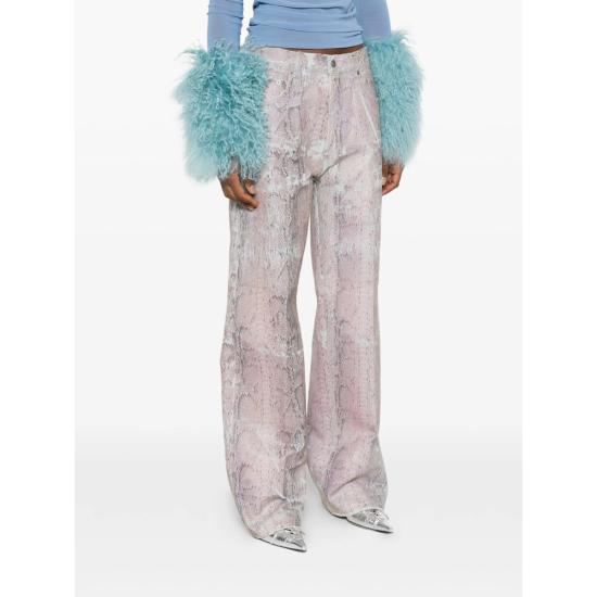 26SS 하이쿠레 데님 팬츠 HEW03300 DF193L0919 L0919 PINK BLUE - HAIKURE