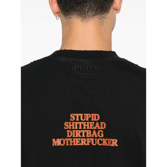 26SS 베트멍 반팔 티셔츠 ME76TR221B BLACK - VETEMENTS