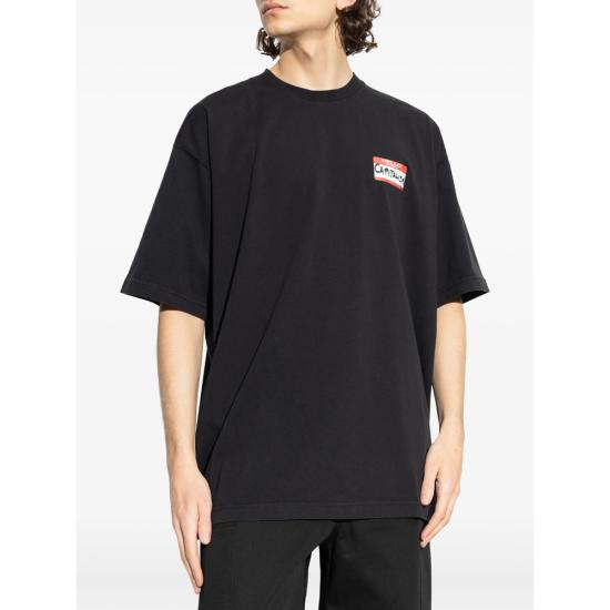 26SS 베트멍 반팔 티셔츠 ME76TR228B BLACK - VETEMENTS
