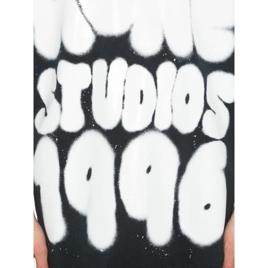 26SS 아크네 스튜디오 반팔 티셔츠 CL0333 BLKWH BLACK WHITE - ACNE STUDIOS