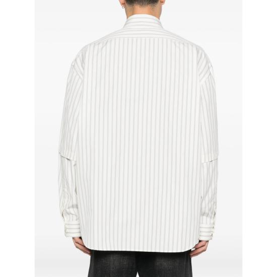 26SS 아크네 스튜디오 긴팔 셔츠 BB0670 OWHGR WHITE GREY - ACNE STUDIOS