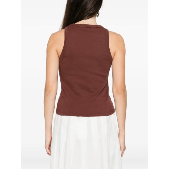 26SS 쉐르 민소매 티셔츠 TSH1605 DOLLY ACAJO BROWN - SOEUR