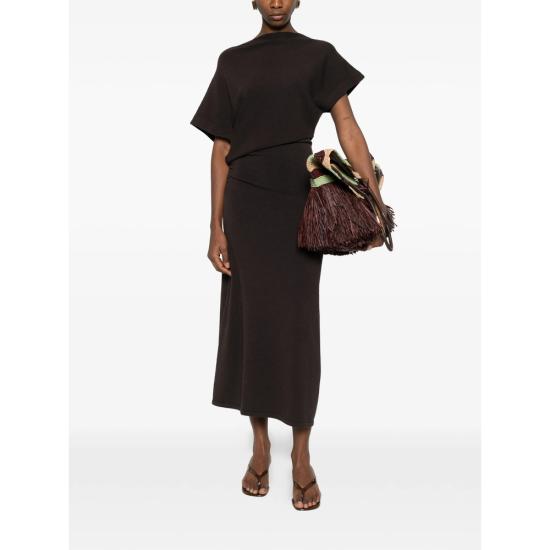 26SS 쉐르 롱 원피스 ROB0745 DIVINE CHARB BROWN - SOEUR