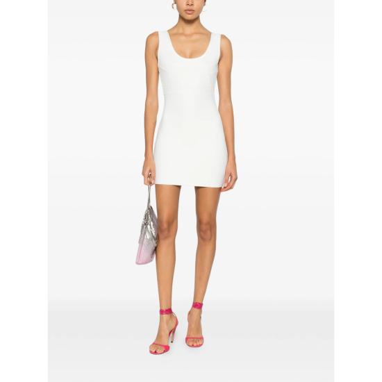 26SS 에르베레제 숏 원피스 HLT8551404 902 WHITE - HERVE LEGER