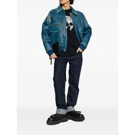 26SS 알렉산더 맥퀸 반팔 티셔츠 857145 QTAEG 0520 BLACK - ALEXANDER MCQUEEN