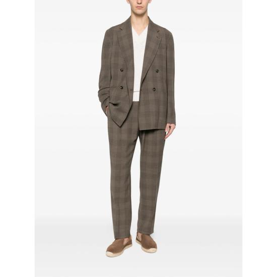 26SS 딸리아토레 수트 세트 120194 A NORMAN1D ET903 BROWN GREY - TAGLIATORE