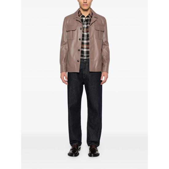 26SS 딸리아토레 가죽 자켓 CHE26 02 LANDON TAUPE NEUTRALS - TAGLIATORE