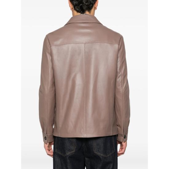 26SS 딸리아토레 가죽 자켓 CHE26 02 LANDON TAUPE NEUTRALS - TAGLIATORE