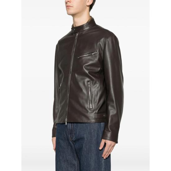 26SS 딸리아토레 가죽 자켓 CHE26 02 BERRY MORO BROWN - TAGLIATORE