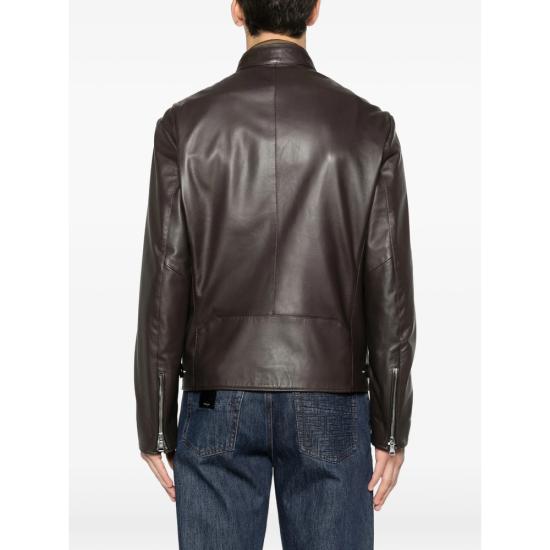 26SS 딸리아토레 가죽 자켓 CHE26 02 BERRY MORO BROWN - TAGLIATORE