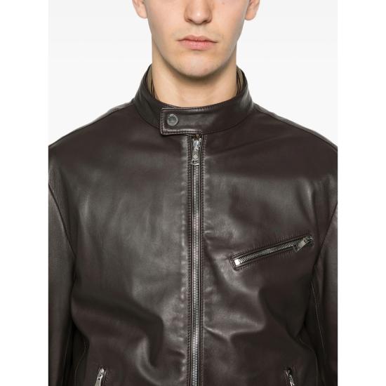 26SS 딸리아토레 가죽 자켓 CHE26 02 BERRY MORO BROWN - TAGLIATORE