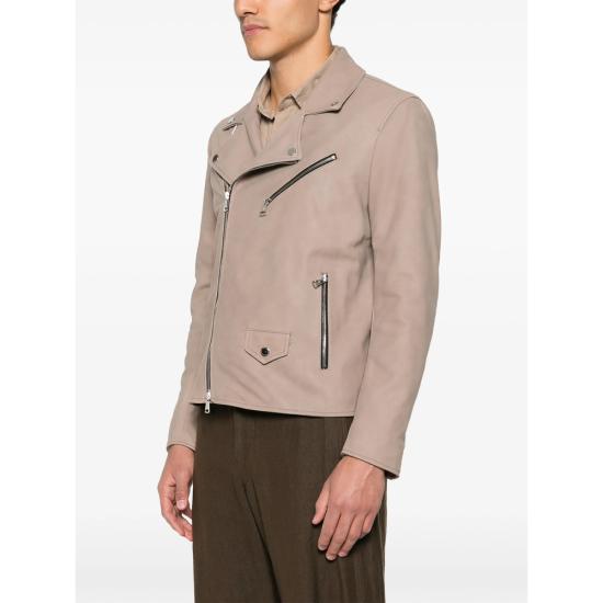 26SS 딸리아토레 바이커 자켓 CHE26 01 FRANKLIN TAUPE NEUTRALS - TAGLIATORE