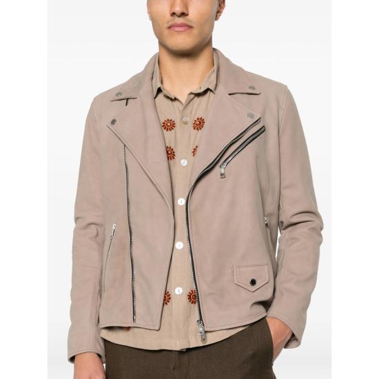 26SS 딸리아토레 바이커 자켓 CHE26 01 FRANKLIN TAUPE NEUTRALS - TAGLIATORE