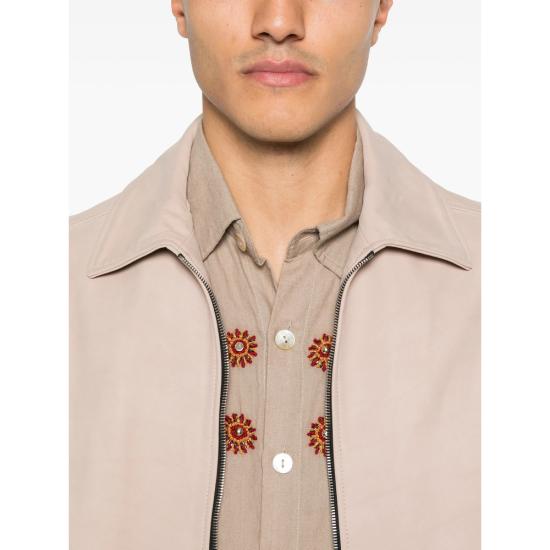 26SS 딸리아토레 가죽 자켓 CHE26 01 WES GESSO NEUTRALS - TAGLIATORE