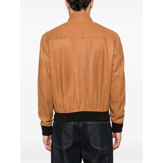 26SS 딸리아토레 가죽 자켓 CHE26 01 ICE COGNA BROWN BLACK - TAGLIATORE