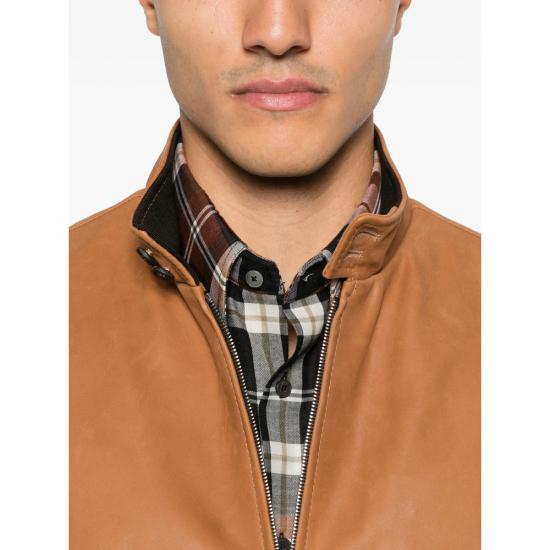 26SS 딸리아토레 가죽 자켓 CHE26 01 ICE COGNA BROWN BLACK - TAGLIATORE