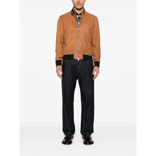 26SS 딸리아토레 가죽 자켓 CHE26 01 ICE COGNA BROWN BLACK - TAGLIATORE