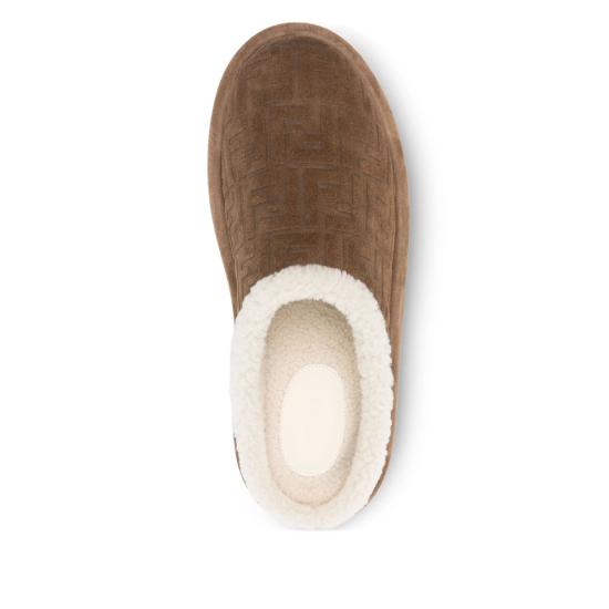 25FW 펜디 FF 스웨이드 시어링 사보 샌들 ASA1 7D1823 F0C23 BROWN - FENDI