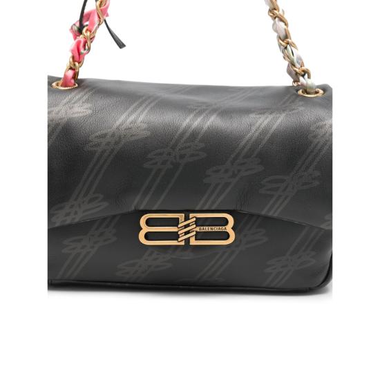 25FW 발렌시아가 달링 체인 백 미니 844494 2AB8W 1000 BLACK - BALENCIAGA