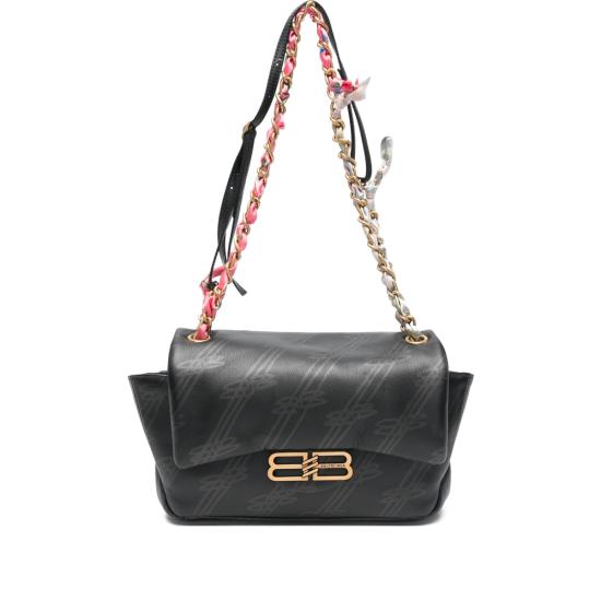 25FW 발렌시아가 달링 체인 백 미니 844494 2AB8W 1000 BLACK