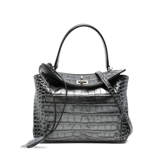 25FW 발렌시아가 로데오 미니 핸드백 843712 2AB5M 1015 SILVER