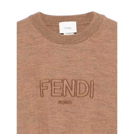 25FW [키즈] 펜디 트레이닝 상의 AS5P JUG184 F0QU5 BROWN - FENDI