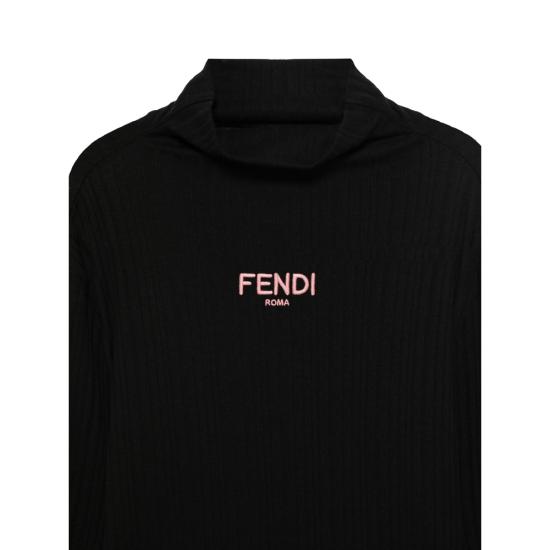 25FW [키즈] 펜디 티셔츠 AYMI JFI389 F0GME BLACK - FENDI