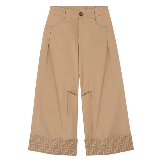 25FW [키즈] 펜디 스트레이트 팬츠 AS5Y JFF381 F0QU5 BROWN