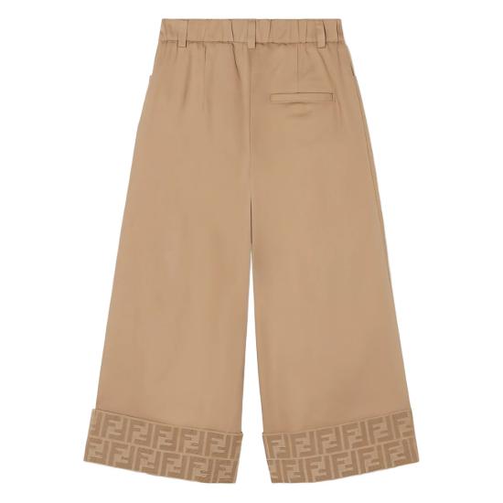 25FW [키즈] 펜디 스트레이트 팬츠 AS5Y JFF381 F0QU5 BROWN - FENDI