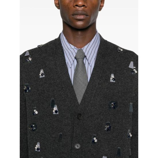 25FW 펜디 가디건 AVNV FZC491 F0TY3 BLACK - FENDI