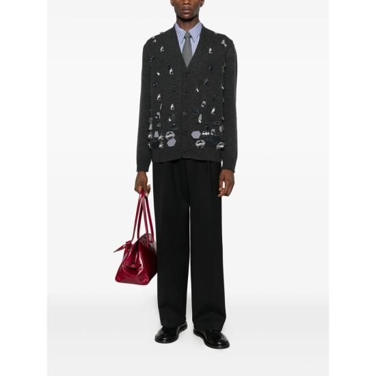 25FW 펜디 가디건 AVNV FZC491 F0TY3 BLACK - FENDI