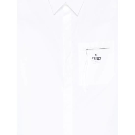 25FW 펜디 긴팔 셔츠 AN08 FS1098 F0QA0 WHITE - FENDI