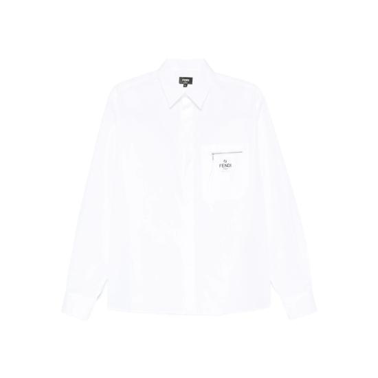 25FW 펜디 긴팔 셔츠 AN08 FS1098 F0QA0 WHITE