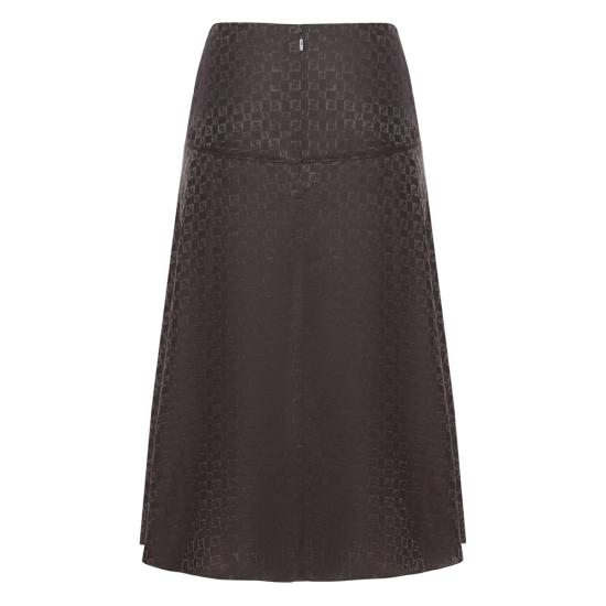 25FW 펜디 롱 스커트 AUQG FQ7688 F1T6H BROWN - FENDI