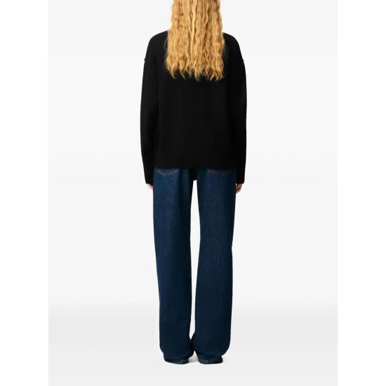 26SS 아미 빅 하트 울 크루넥 스웨터 UKS838 018 009 BLACK - AMI