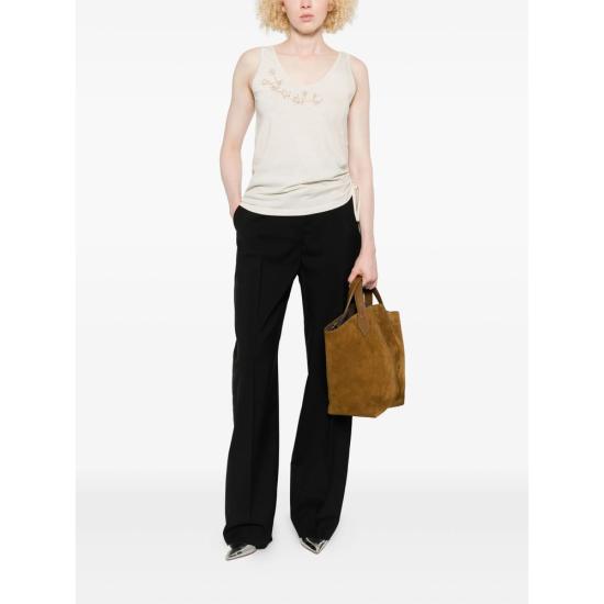 25FW 펜디 민소매 티셔츠 ASMH FS9735 F1SAZ NEUTRALS - FENDI