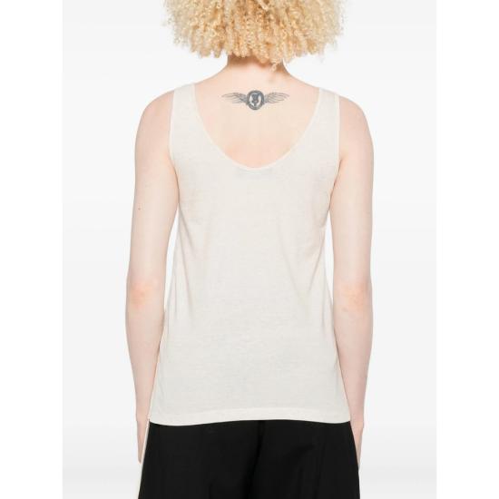 25FW 펜디 민소매 티셔츠 ASMH FS9735 F1SAZ NEUTRALS - FENDI