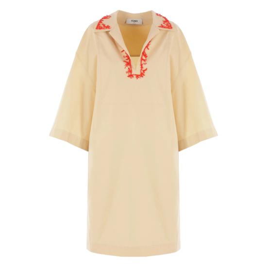 25FW 펜디 미디 원피스 AUJQ FDD383 F1SAZ YELLOW ORANGE