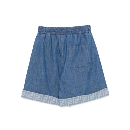 25FW [키즈] 펜디 데님 숏팬츠 ATRF JMF534 F0QG0 BLUE - FENDI