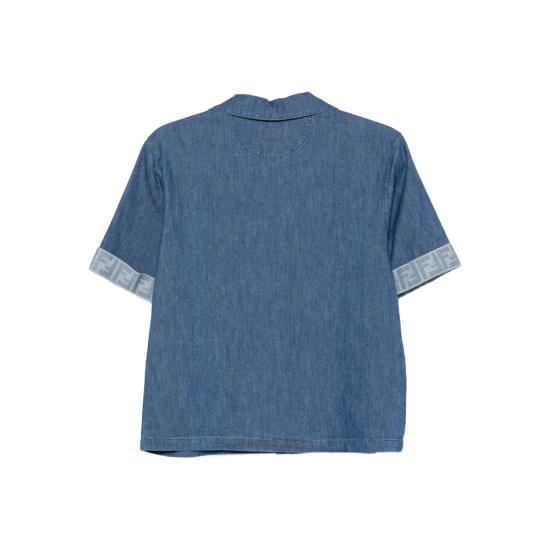 25FW [키즈] 펜디 셔츠 ATRF JMC197 F0QG0 BLUE - FENDI
