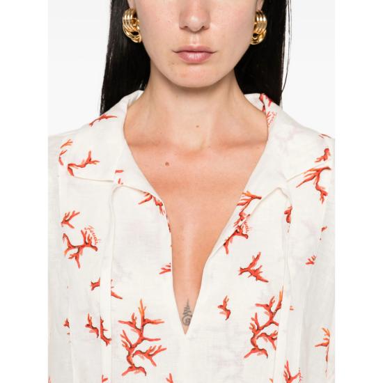 25FW 펜디 숏 원피스 AT8M FXD579 F1MVO WHITE - FENDI