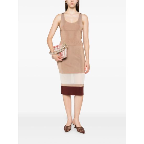 25FW 펜디 민소매 티셔츠 AUI1 FZXD41 F1SB0 BROWN - FENDI